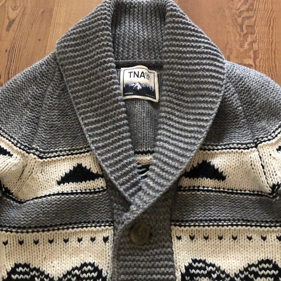 Aritzia TNA long lambwool sweater jacket - Picture 2 of 13